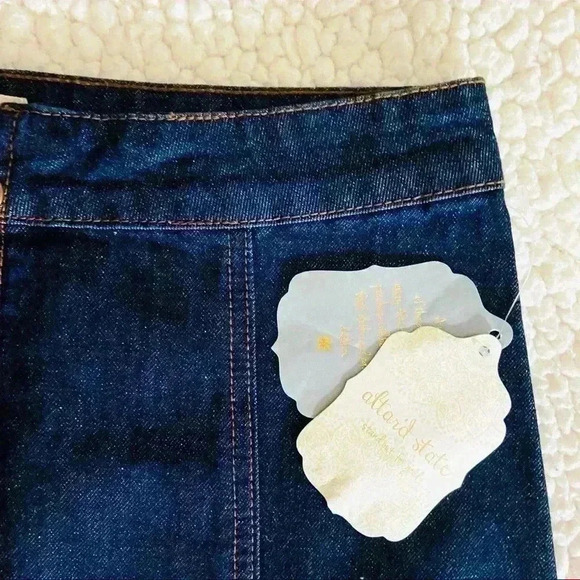 NWT Altar’d State Monana “70’s Style” Zip Denim Jean Mini Skirt Size S - Picture 4 of 16